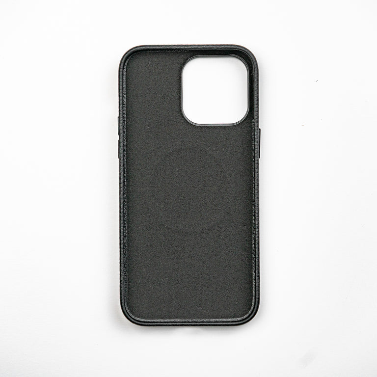 Pebble Leather iPhone 14 Pro Case