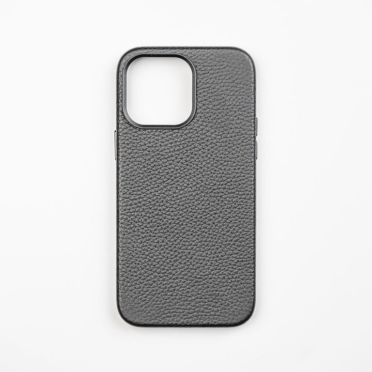 Pebble Leather iPhone 14 Plus Case