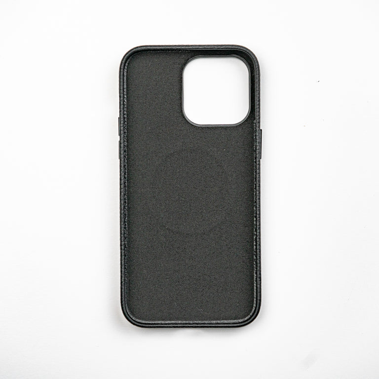 Pebble Leather iPhone 15 Case