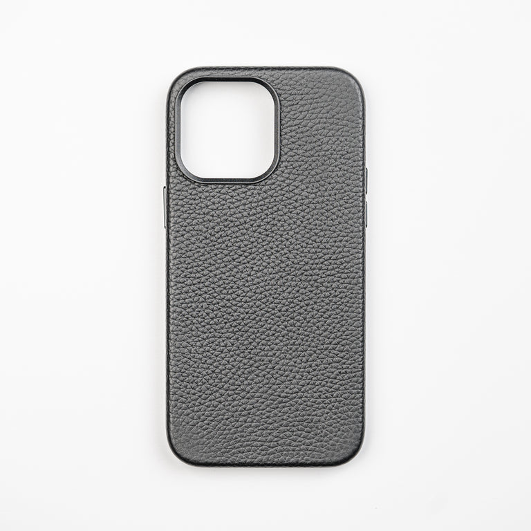 Pebble Leather iPhone 15 Pro Case