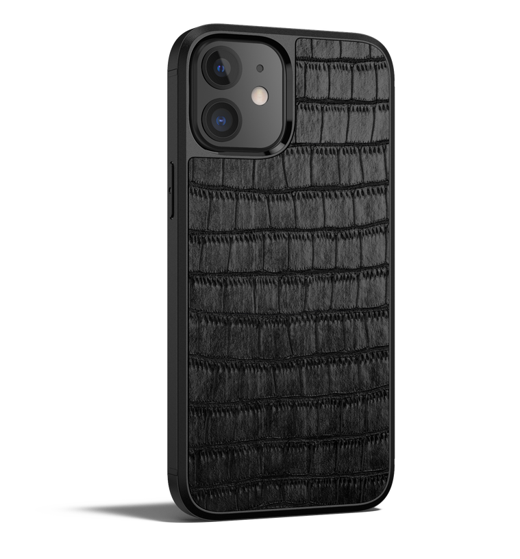 Crocodile Leather iPhone 12 Case
