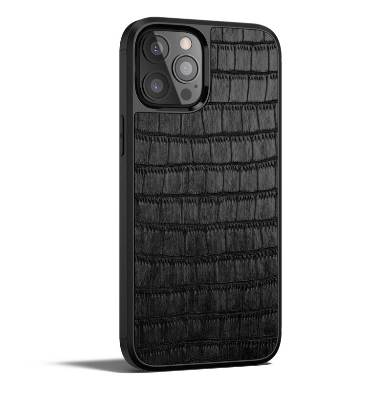 Crocodile Leather iPhone 13 Pro Max Case