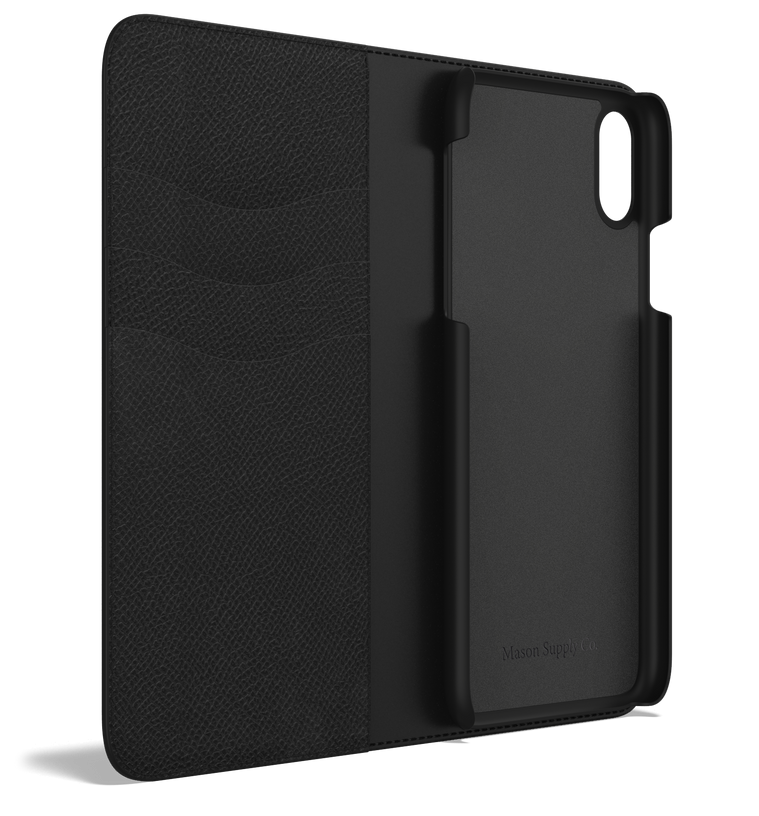 Leather iPhone Xs Case - Folio Wallet