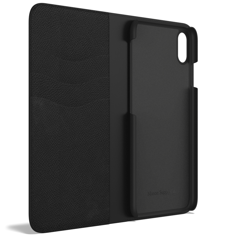 Leather iPhone Xs Max Case - Folio Wallet