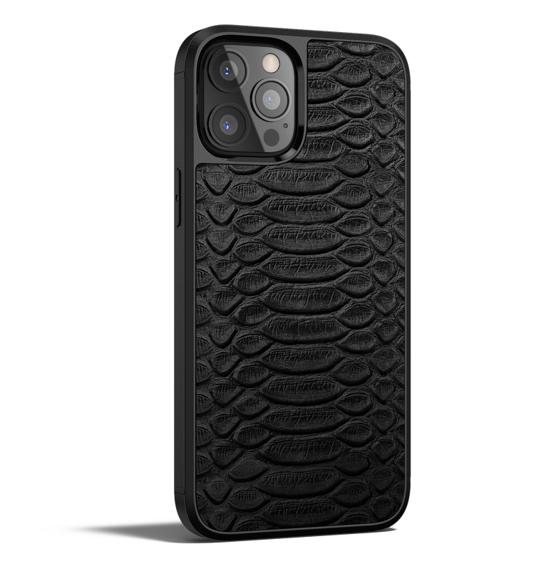 Python Leather iPhone 12 Pro Case